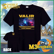 ✗ ❈ ➾ VALIR Mobile Legends Cotton Shirt / ML Shirt / MLBB Shirt / CVC Cotton Shirt /Mobile Gaming S