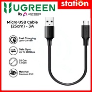 Ugreen micro USB data charger cable 25cm 60134 fast charging UGREEN micro USB cable