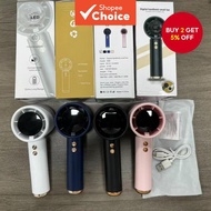 Turbo Mini Fan 100-Speed Hurricane: Digital Display, USB-C Rechargeable. Powerful Handheld & Desktop