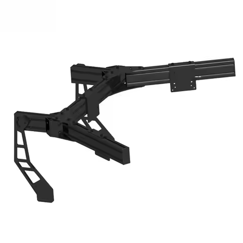Custom Adjustable 3 TV Mount Arm Bracket Triple Monitor Stand for Sim Rig with Aluminum Profile Raci