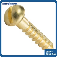 XUESHANN Wood Screws Chipboard Tapping Self Drilling Slotted Drive Solid Brass
