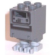 Brick2cube Minifigure-Gonk Droid (GNK Power Droid) Dark Bluish Gray Body and Light Legs-sw0073a