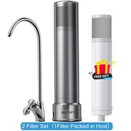 ALTHY U200PRO Kitchen Under Sink Drinking Water Filter Purifier 5 in 1 Stainless Steel 0.01um Filtration System With Faucet Reduces 99% Bacteria Chlorine Lead Odor