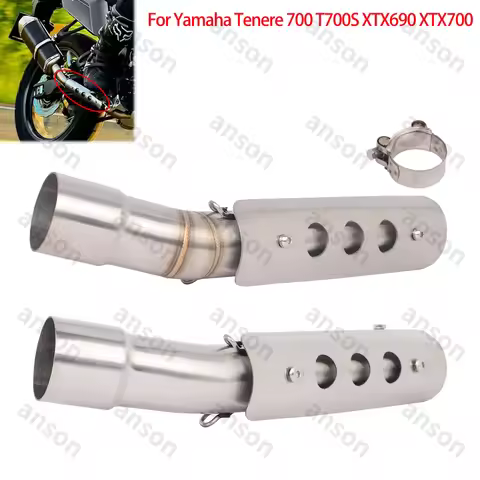 For YAMAHA Tenere 700 T700S 2019-2025 XTX 690700 Exhaust Pipes Connect 51mm Muffler Escape Modify Mi