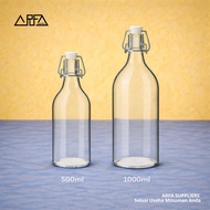 Swing Bottle 1000ml & 500ml Airtight Glass Bottle