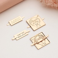 Zinc Alloy Engraved metal tag/handmade tag/hijab tag/tag tudung