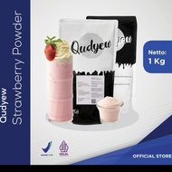 Qudyew Minuman Serbuk Rasa Strawberry /Powder Drink Strobery halal 1kg