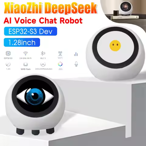 DeepSeek AI Voice Chat Robot 1.28inch Mini Robot Tabletop Ornaments XiaoZhi Qwen2.5 DoubaoV1.5 ESP32