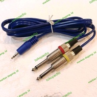 audio splitter connector 3,5mm aux jack 1 male to 2 akai mono 6,5mm