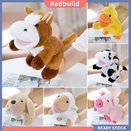 redbuild|  Children Educational Puppet Hand-eye Coordination Puppet Farm Hand Puppets for Kids Dog Duck Horse Cow Sheep Pig Role Playing Pretend Play Dolls Storytelling for Childre