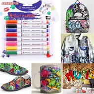 BANANA1Z6 8PCS/Set Fabric Marker Pen Drawing Supplies 8 Colors Waterproof T-shirt Pigment Textile Pa