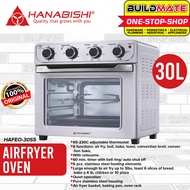 HANABISHI Air Fryer Oven 30L With Rotisserie Airfryer Kitchen Oven Multifunction Frying Pan HAFEO-30SS - BUILDMATE -
