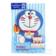 日本製 哆啦a夢 生日卡片 頭部可晃動 小叮噹 卡片 正版 可愛 卡通 紙製品 文具 生日禮物