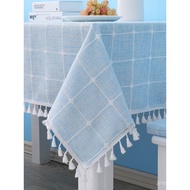 Tablecloth Household Printing Dyeing Tablecloth Simple Square Deskcloth Coffee Table Small Fresh Lit