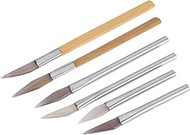6PCS Agate Burnisher Set, Agate Polishing Burnisher, Agate Knife, Craft Polishing Tools for Gold Sil