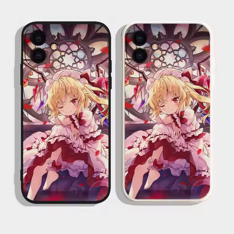 Epc TouHou Project Flandre Scarlet Phone Case Silicone Soft For IPhone 16 15 14 13 12 11 Plus Pro Ma