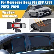 Car Window Sunshade For Mercedes Benz EQE SUV X294 2023-2025 Visor Mesh Blocks UV Rays Windshield Fr