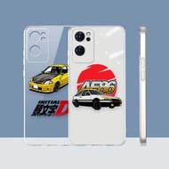 Anime Initial D AE86 Car Racing Clear Cell Phone Case For OPPO RENO 8 7 6 5 4 4F F21 7Z 6 6Z 5 5F 2Z FIND X5 X3 A92 A83 A73 A72 A55 A52 A12 A11 A5 A3S PRO LITE 5G 4G