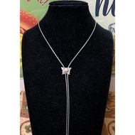 Akoya 6.5mm butterfly drawstring necklace engraved with PAT, selected from Japan