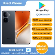 IQOO Neo 10 5g  RAM 12GB ROM 256GB 6.78-inch AMOLED straight screen 6100mAh 2800×1260（1.5K） Used Pho