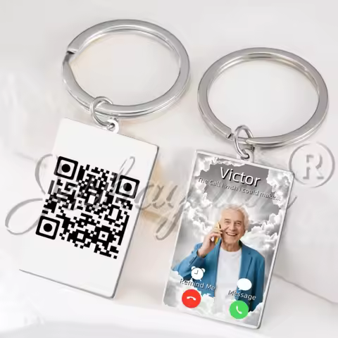 Call From Heaven Keychain Custom Photo Memorial Call Keychains The Call I Wish I Could Take Keychain