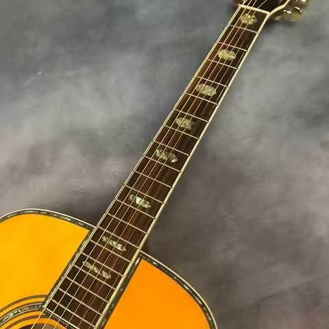 D45 Top Yellow High Quality Original Guitar