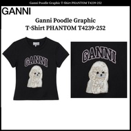Ganni Poodle Graphic T-Shirt PHANTOM T4239-252