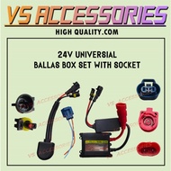24V UNIVERSIAL BALLAS BOX SET WITH SOCKET