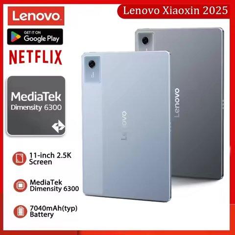 Lenovo Xiaoxin Pad 2025 11'' MediaTek Dimensity 6300 Learning Tablet ROM 2.5K Display Dolby Atmos 70