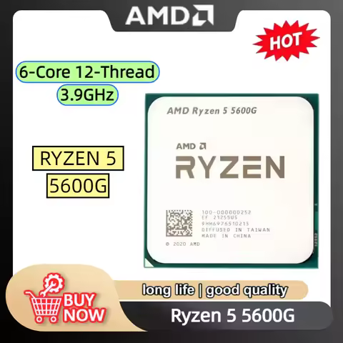 AMD Ryzen 5 5600G R5 5600G 3.9GHz 6-Core 12-Thread 65W CPU LGA AM4