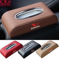 Daihatsu Car Leather Tissue Box Paper Storage Holder Auto Interior Decoration For Mira Delta Avy Ayl
