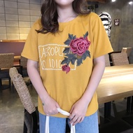 Imported Short Sleeve T-Shirt - 31162 Yellow Rose Casual Top