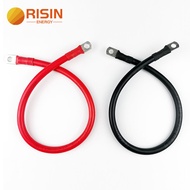 Risin 2AWG 1/0AWG Insulated Cable Red&Black Boat Electric Battery Wire Car Marine Flexible Battery W