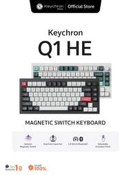 Keychron Q1 HE wireless Magnetic Switch Keyboard 75% เชื่อมต่อไร้สาย Aluminum Case Double Gasket mou