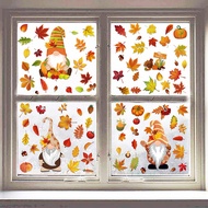 Thanksgiving Autumn Fall Fall Simulation Maple Leaf Creative Electrostatic Stickers Glass Window Dec