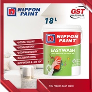 🔥 Nippon Paint Easy Wash 18L (Matt) 1001 Brilliant White Cat Putih Cat Dinding Nippon Paint White Paint Cat Nippon Paint