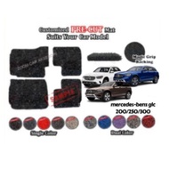 For Mercedes GLC 200\250\300 ~ 12MM Nail Spike Customized Car Carpet Coil Floor Mat Anti Slip Karpet