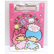 Sanrio Little Twin Stars Plate Clip Notebook Board Clip With Stationery