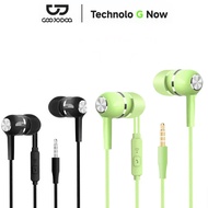 GOOJODOQ Wire Control Headset With Mic - Macaron Colour (3.5mm)