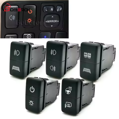 1PC Dual Switch DRL LED Light Power Switch Front Fog Lamp Spotlight Switch Button For FJ Land Cruise