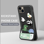 Kickstand Casing OPPO A55 A53 Reno 8 4 6 Pro Plus F11 Cartoon Silicone Soft Case Full Back Cover | Z
