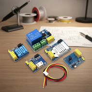 ESP8266 5V WiFi Relay Module DS18B20 DHT11 RGB LED Controller Smart Home Automation Remote Switch ES