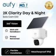 【new】eufy Security by Anker SoloCam E30 - 2K Wireless Outdoor Solar Camera, 360° Pan, AI Tracking, N