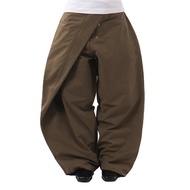 Folding Pants Olive by Money Alter - Casual Wide Pants
