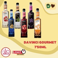 DAVINCI GOURMET FLAVOUR SYRUP 750ML