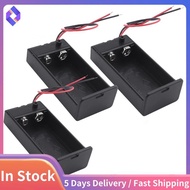 3 Pcs Two Wire Lead On/Off Switch 1 x 9V Battery Cell Case Holder