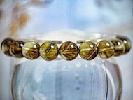 【魔晶宙斯水晶】天然頂級半盆塔山茶黃晶 水晶手串手鍊 一物一拍