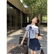 18164l _ Preppy Style Fat Sister Plus Size jk Learning Uniform Casual Versatile Suit