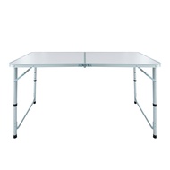 โต๊ะตั้งแคมป์แบบพกพา ขาปรับระดับได้ FONTE รุ่น 2061-0035 ขนาด 120 x 60 x 70 ซม. สีขาว