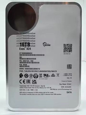 FOR Seagate Exos X24 16TB Internal Hard Drive ST16000NM002H 3.5 inch SATA3 16TB-